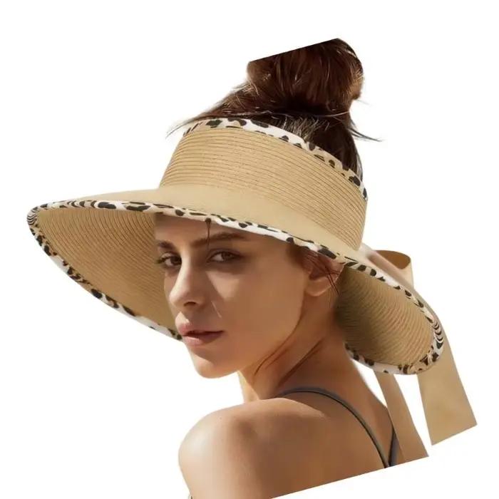 Chapeau soleil respirant avec nœud papillon 39BB
