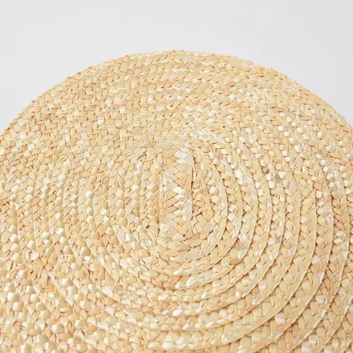 Nouveau chapeau bob en paille tendance pour femme