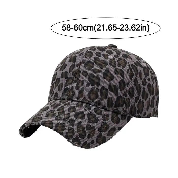 Accessoire de mode, chapeau rétro imprimé léopard