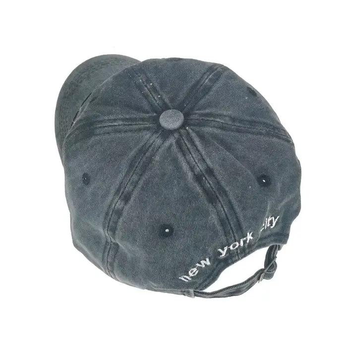 Vente chaude Chapeau Nouveau Printemps Et Automne Lavé Tissu Casquette De Baseball Brodé Lettres New York