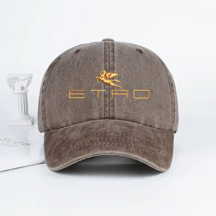 Luxueux et abordable : Casquette de baseball effet vieilli à imprimé Pegasus d'Etro