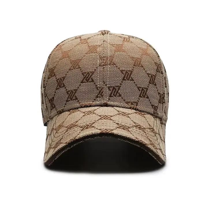 Casquette de baseball tendance à motif monogramme - Ajustable et confortable