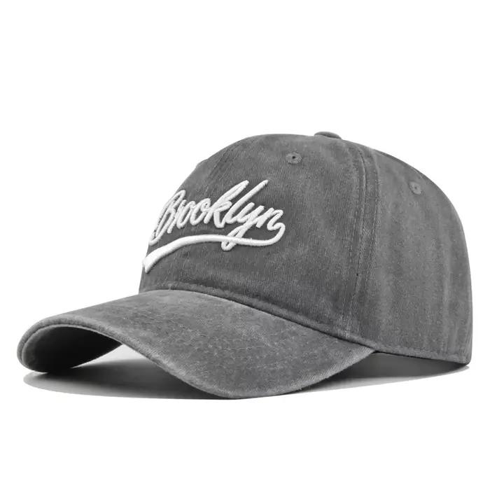 Brooklyn casquettes de Baseball broderie respirant Style rétro unisexe confort à la mode