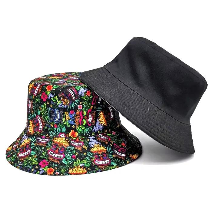 Chapeaux Bob Imprimés Design Amusant Femme Homme Été Extérieur Protection Solaire Panama Unisexe Mode Décoratifs Casquettes de Pêcheur Hiphop Anti-UV