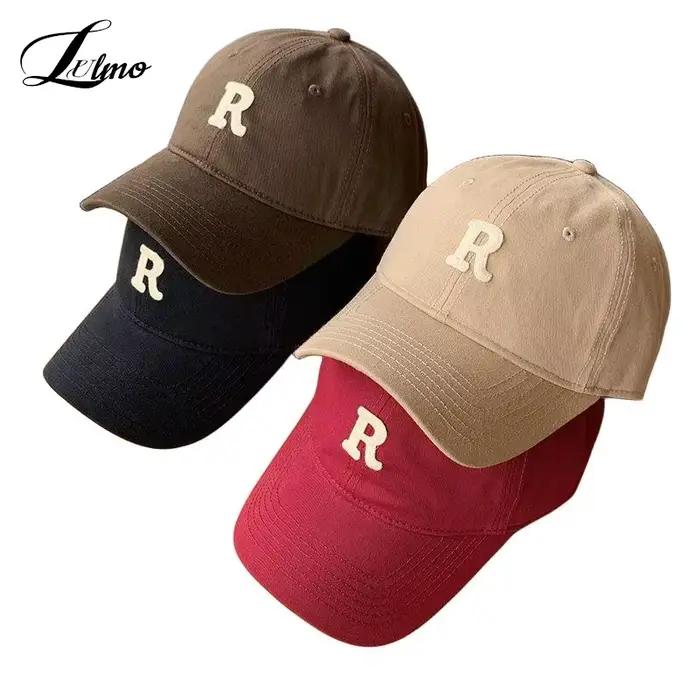 Casquette de baseball brodée de lettres en coton doux pour hommes et femmes