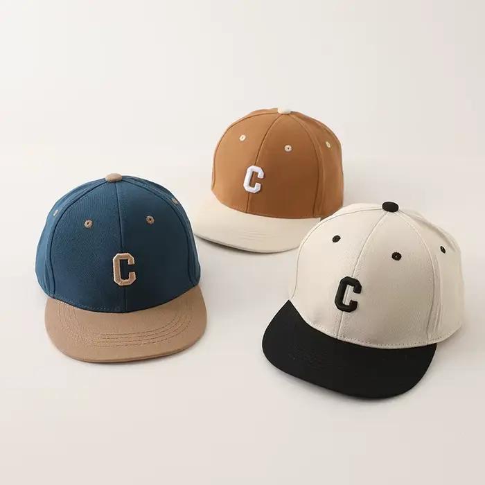 Casquette de Baseball avec Lettres Brodées pour Bébé Fille et Garçon