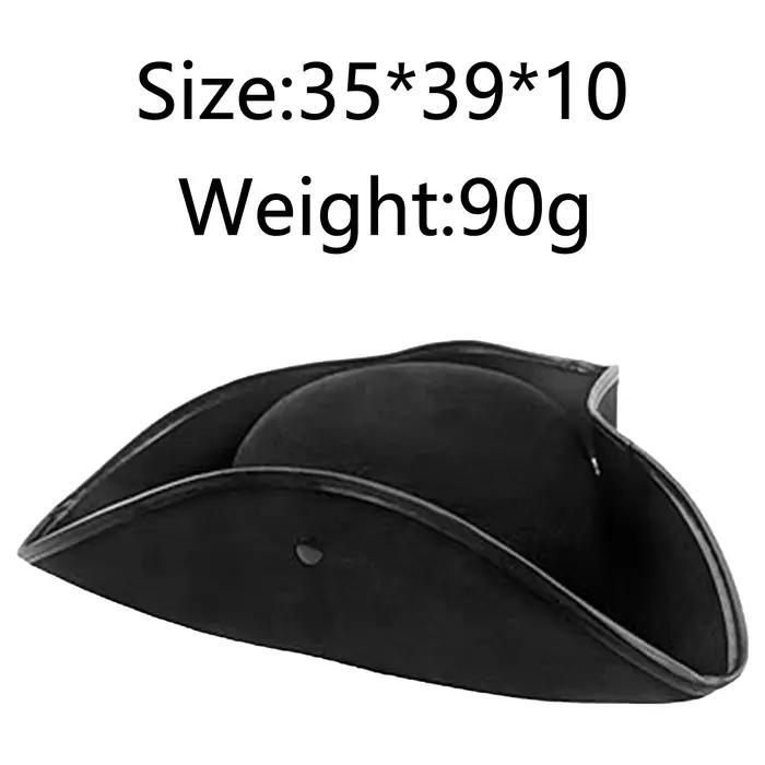 Chapeau Triangle de Pirate en Faux cuir