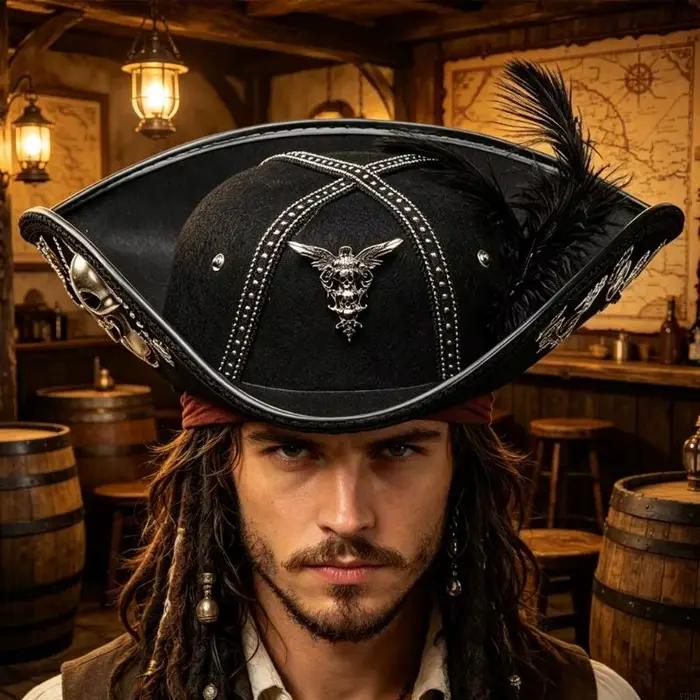 Chapeau Pirate classique avec garniture