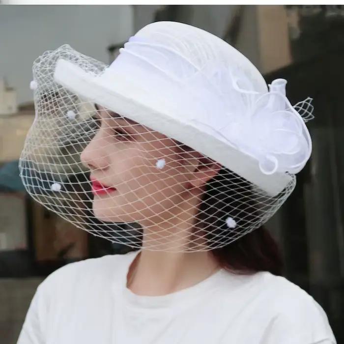Chapeau de soleil élégant de style français pour femmes