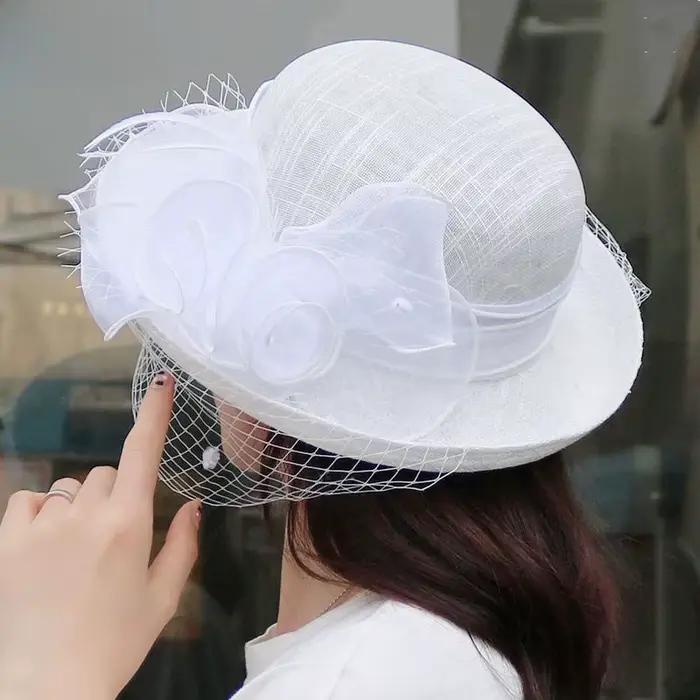 Chapeau de soleil élégant de style français pour femmes