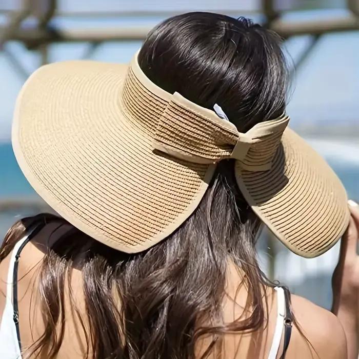 Chapeau Visière d'Été pour Femme - Élégant et Résistant aux UV pour la Randonnée en Plein Air