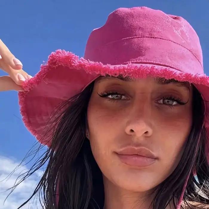 Chapeau seau pour femme avec cordon de serrage