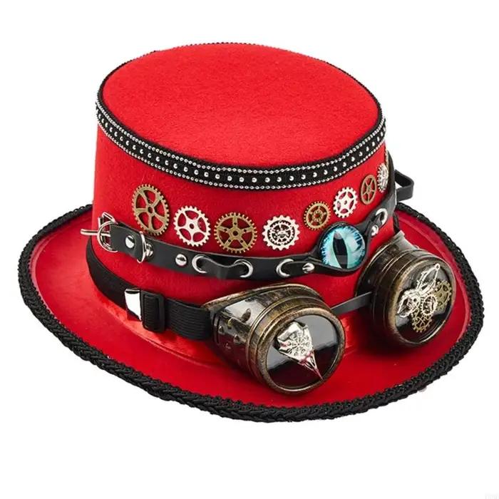 Chapeau foncé, casquette équipement avec œil du diable