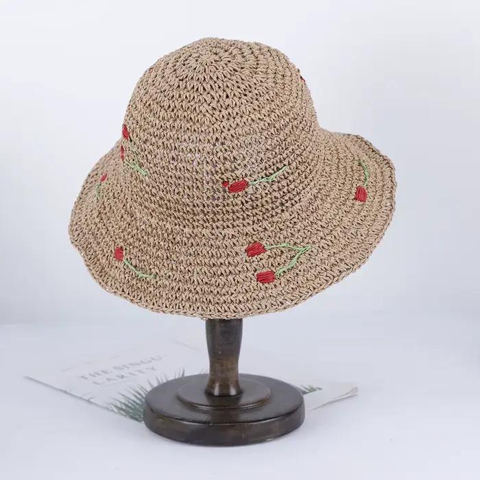 Chapeau de paille fraise pour femmes