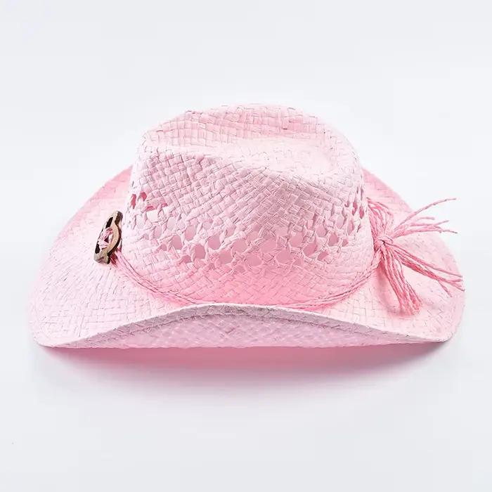 Chapeau de paille d'été de Style occidental pour femmes