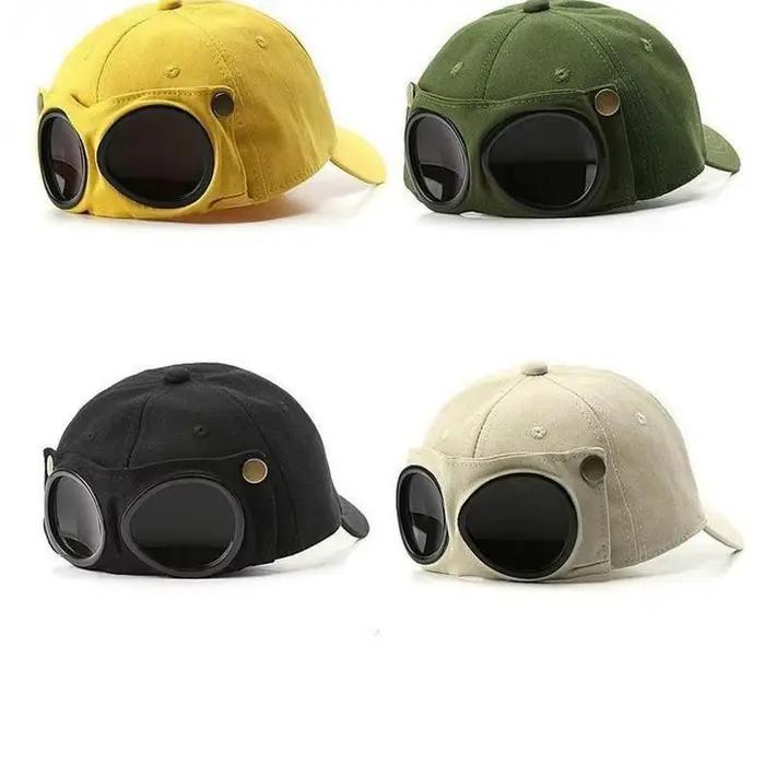 1 PC Aviator Hat Version coréenne de la tendance lunettes casquette