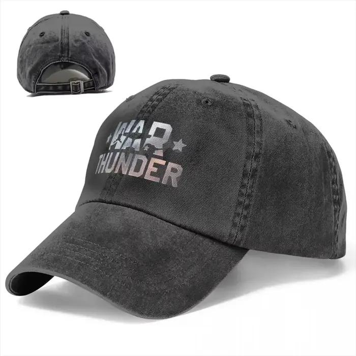 Casquette de baseball en denim délavé unisexe