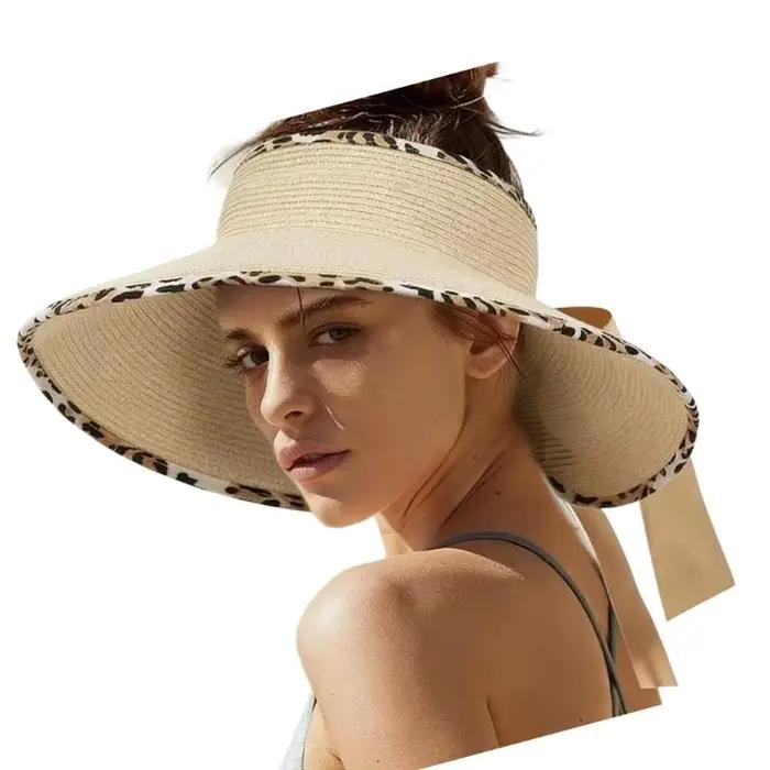 Chapeau soleil respirant avec nœud papillon 39BB