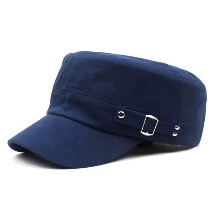 Chapeau hommes Version marée couleur unie plat casquettes de Baseball coton mélange casquette