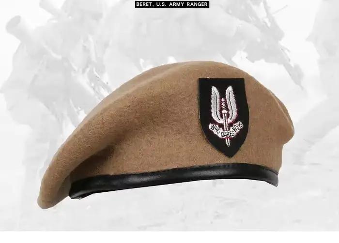 Béret britannique SAS en laine spéciale pour hommes, casquette de printemps