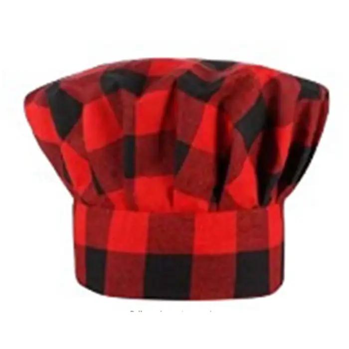 Chapeau de Chef à coutures rouges
