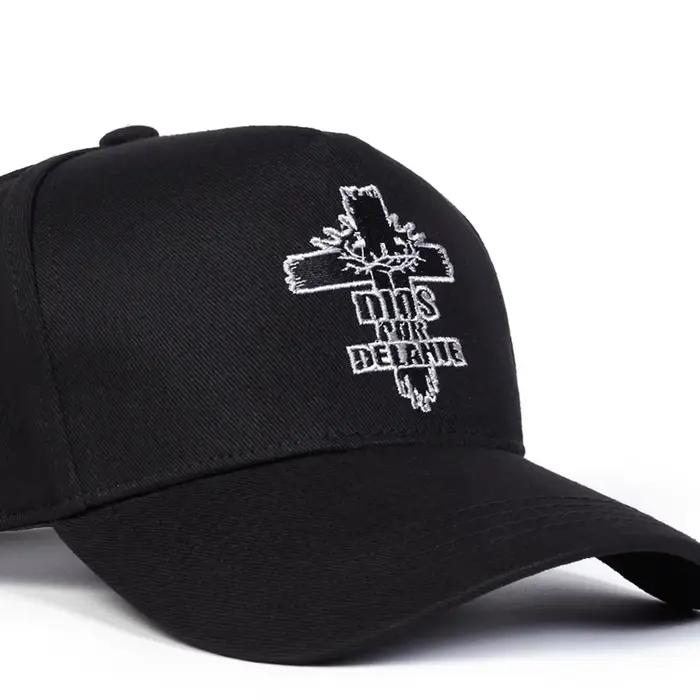 Casquettes de baseball unisexes DIOS POR DELANTE avec broderie en croix