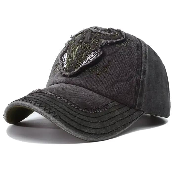 Nouvelle Casquette de Baseball en Jean Délavé Style Hip Hop Vintage 2026