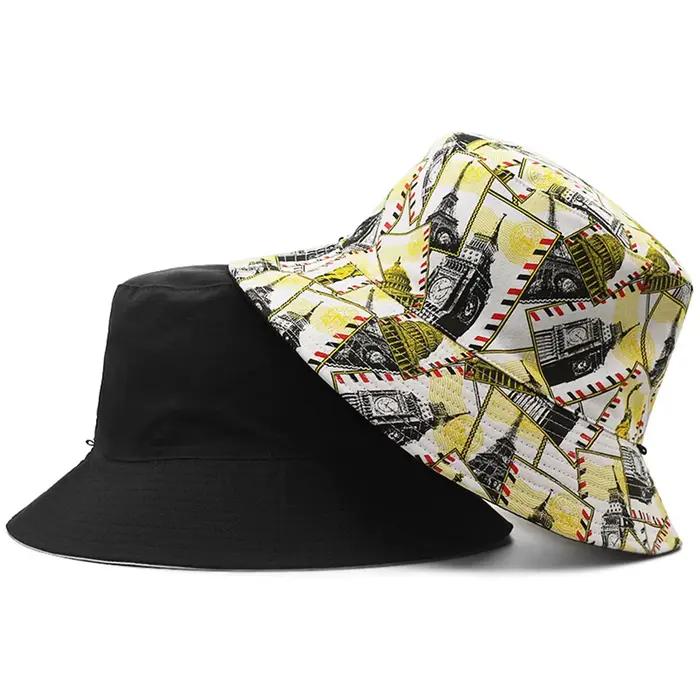Chapeau seau réversible surdimensionné pour hommes et femmes