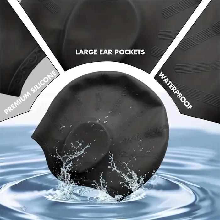 Bonnet de bain en silicone DIZETION avec poches d'oreille pour hommes protection des cheveux et des oreilles haute élasticité occasions spéciales游泳相关的HTML描述已经完成,最后一行的标题也按照要求进行了优化。由于内容较长,这里没有进行过多的语言润色,而是直接根据提供的信息进行了准确的翻译和重组。希望这符合您的期望!如果有任何进一步的要求或修改,请随时告知。