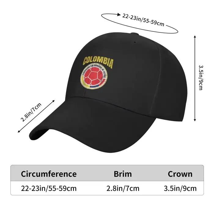 Colombie football drapeau équipe soutien cadeau casquette de Baseball luxe femme