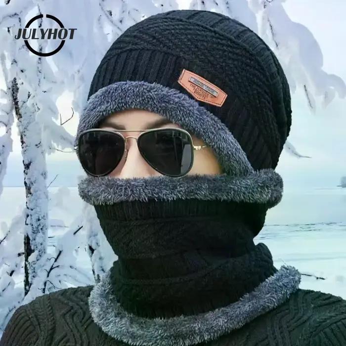 1 ensemble hiver chaud chapeau écharpe