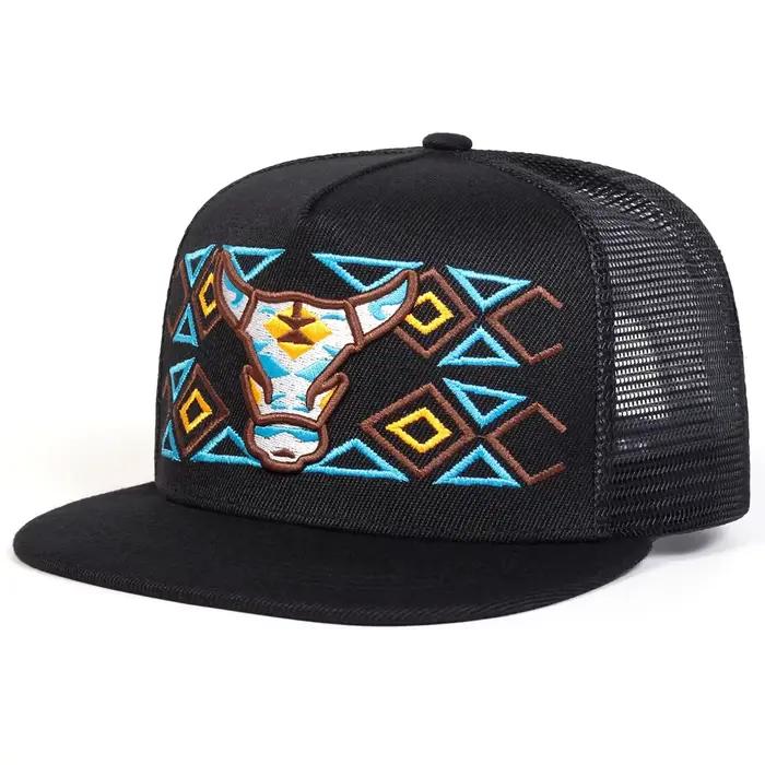 Casquette de baseball unisexe avec broderie tête de bœuf ajustable pour homme et femme style hip-hop protection solaire printemps été
