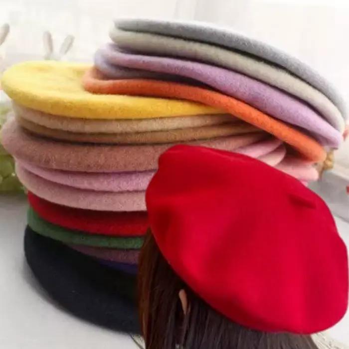 Béret en laine pour femmes et hommes
