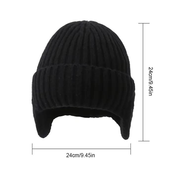 Bonnet doublé de fourrure unisexe avec oreillette