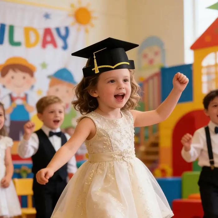 Lot de 10 chapeaux de graduation en carton 2026 avec pompon pour cérémonie et célébration – Bonnes félicitations