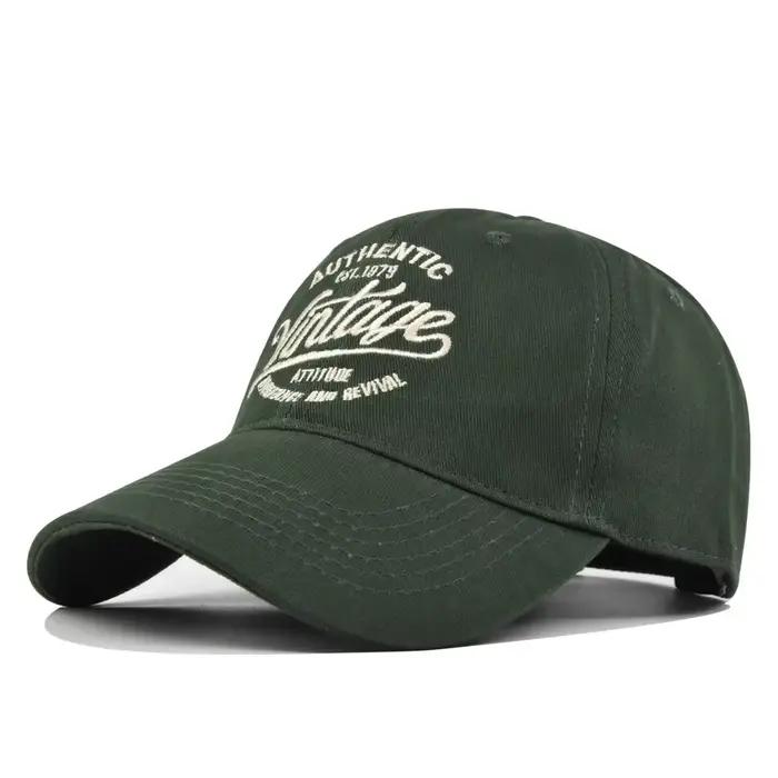 Casquette de baseball avec lettres brodées vintage, aspect délavé réglable, chapeau de papa pour hommes et femmes, sports de plein air, style streetwear tendance