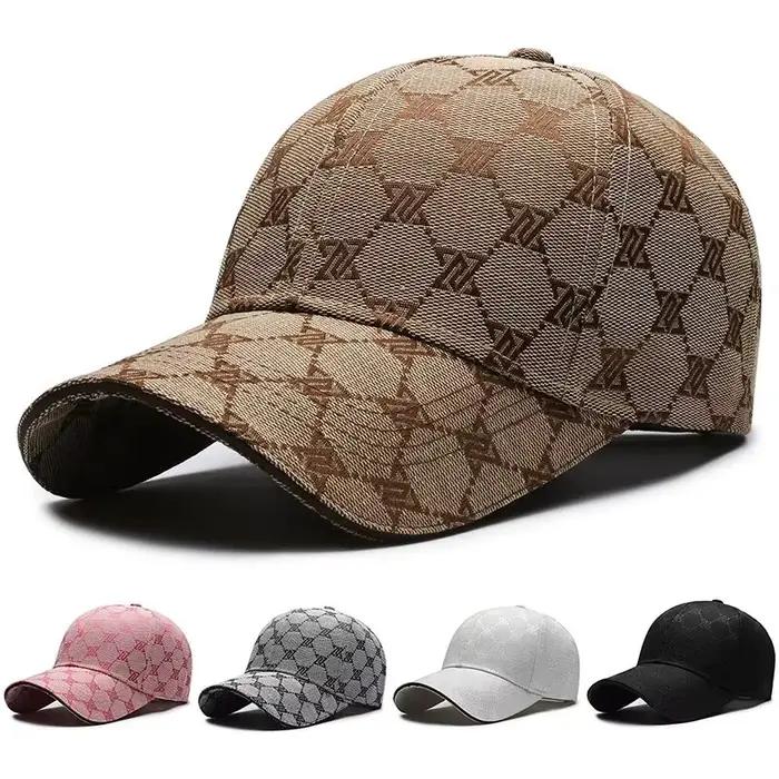 Casquette de baseball tendance à motif monogramme - Ajustable et confortable