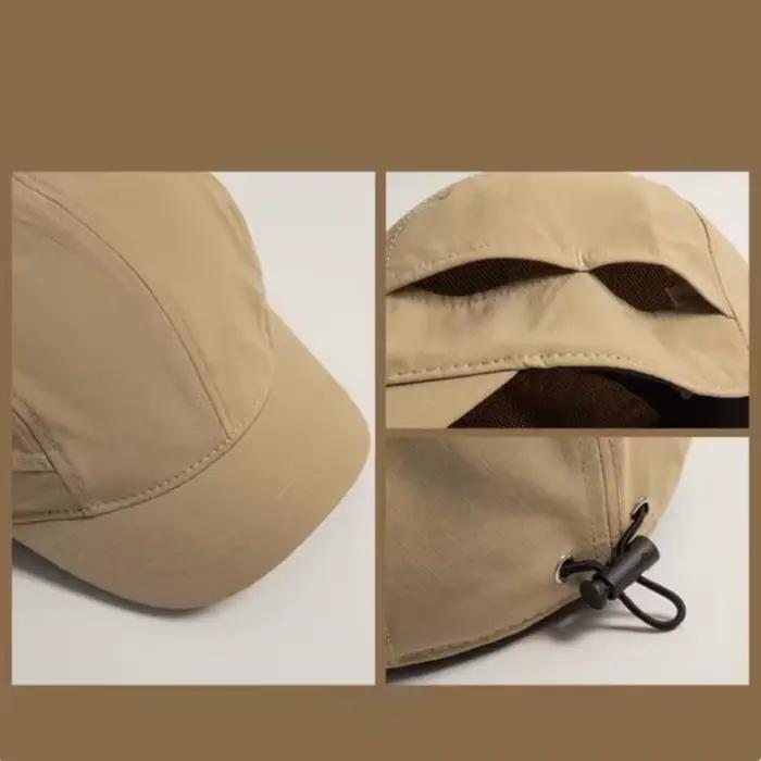 Casquette classique noire à 5 panneaux en maille pour hommes et femmes