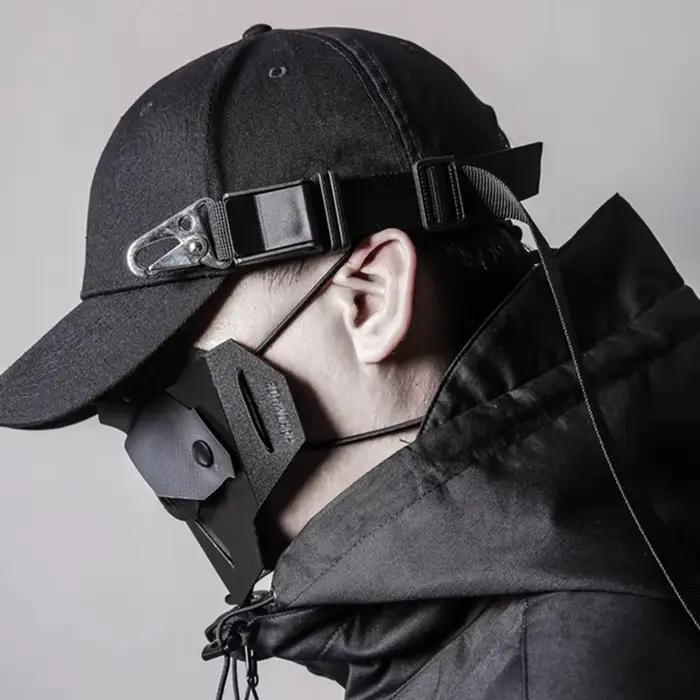 Casquette de baseball Punk Hip Hop Techwear tactique avec boucle en sangle pour hommes et femmes style décontracté occasions diverses
