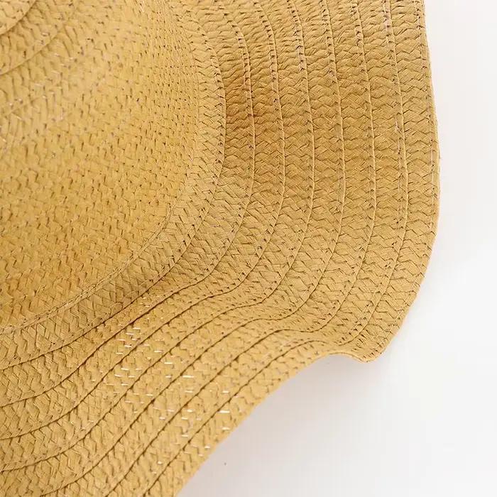 Chapeau de paille bord large femme protection solaire activité plein air vacances plage occassions spéciales