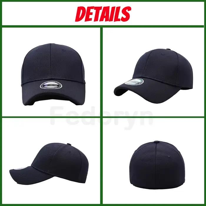 Casquettes entièrement brodées sur mesure Fedoryn pour hommes et femmes