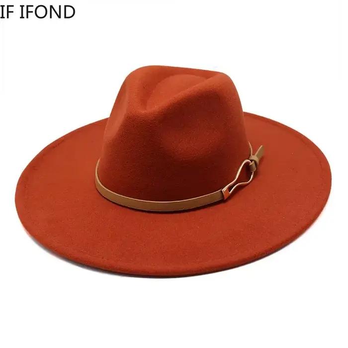 Chapeau Fedora à grand bord pour femmes