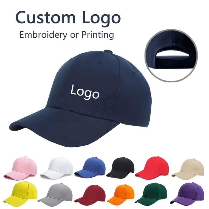 Casquette de baseball brodée avec logo personnalisé pour hommes et femmes