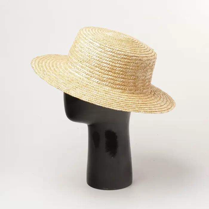 Chapeau de paille solide personnalisé