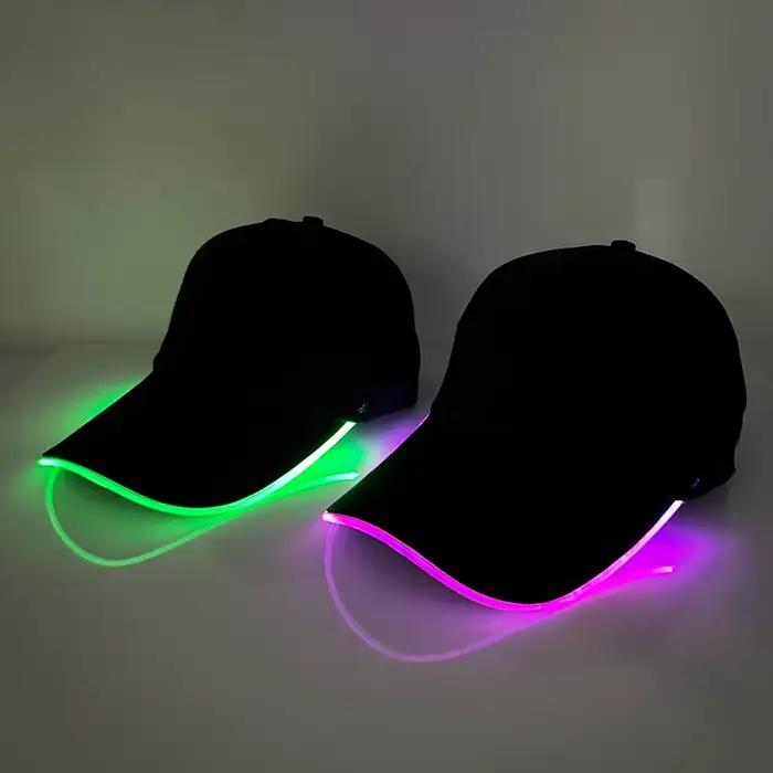 Casquette de baseball LED pour événements majeurs