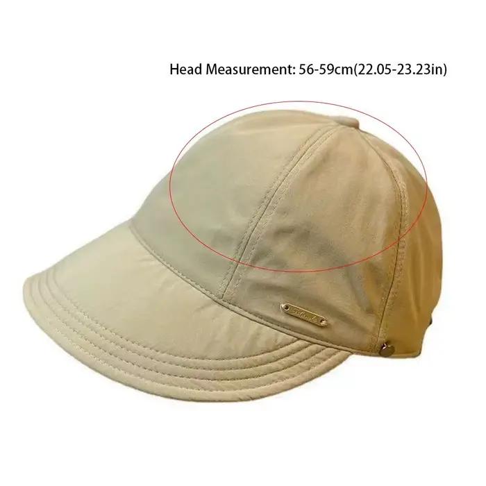 Chapeau Bob Décontracté Couleur Unie Anti-UV à Large Bord