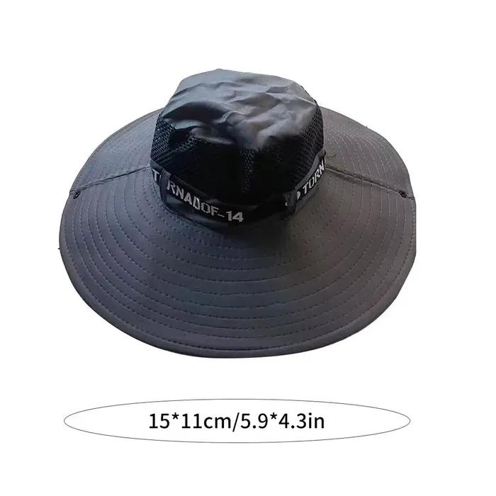 Chapeau à grands bords en coton pour alpinisme pêche et activités de plein air occasionnels multicolore ajustable et respirant