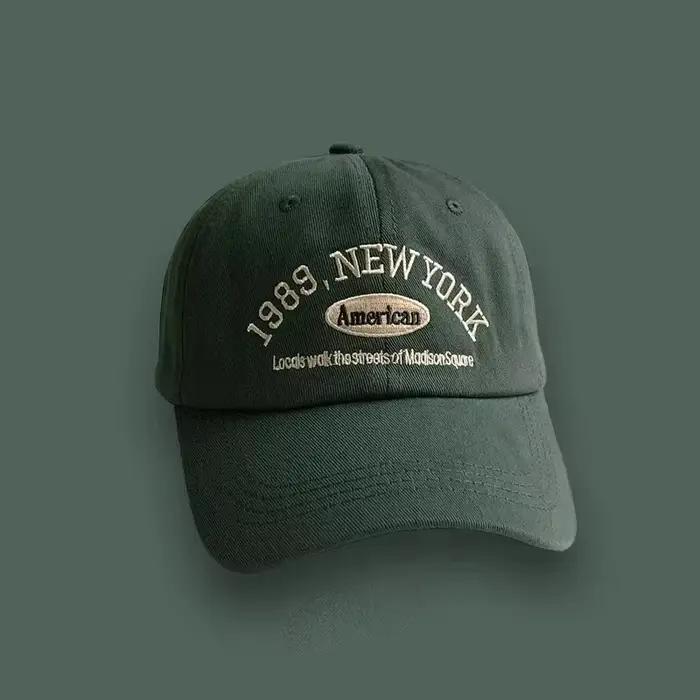 Broderie 1989 New York chapeaux de baseball casquette en coton lavé pour hommes femmes casquettes de relance réglables