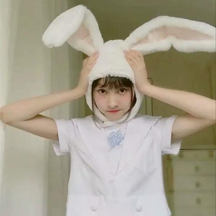 Chapeau à oreilles de lapin pour femmes et filles