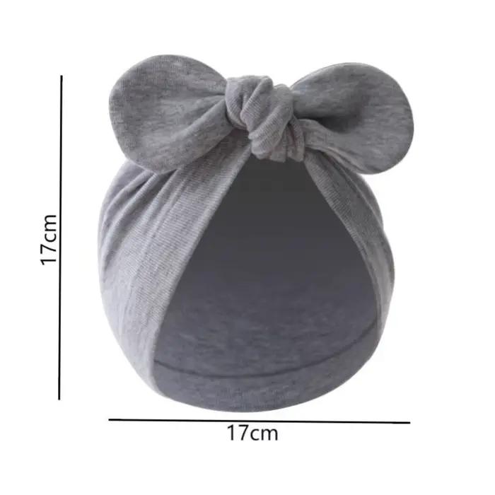 Bébé filles garçons chapeau mignon fleur noeud oreilles de lapin